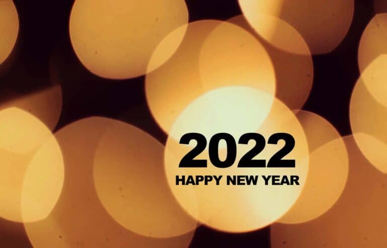 Happy New Year 2022 Image to illustrate blog