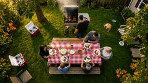 Labor Day 2026 backyard cookout marking the end of summer in Wisconsin
